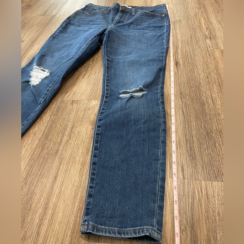 Madewell Size 28 Women's 9inch High Rise Skinny Crop Blue Jeans - Picture 2 of 6